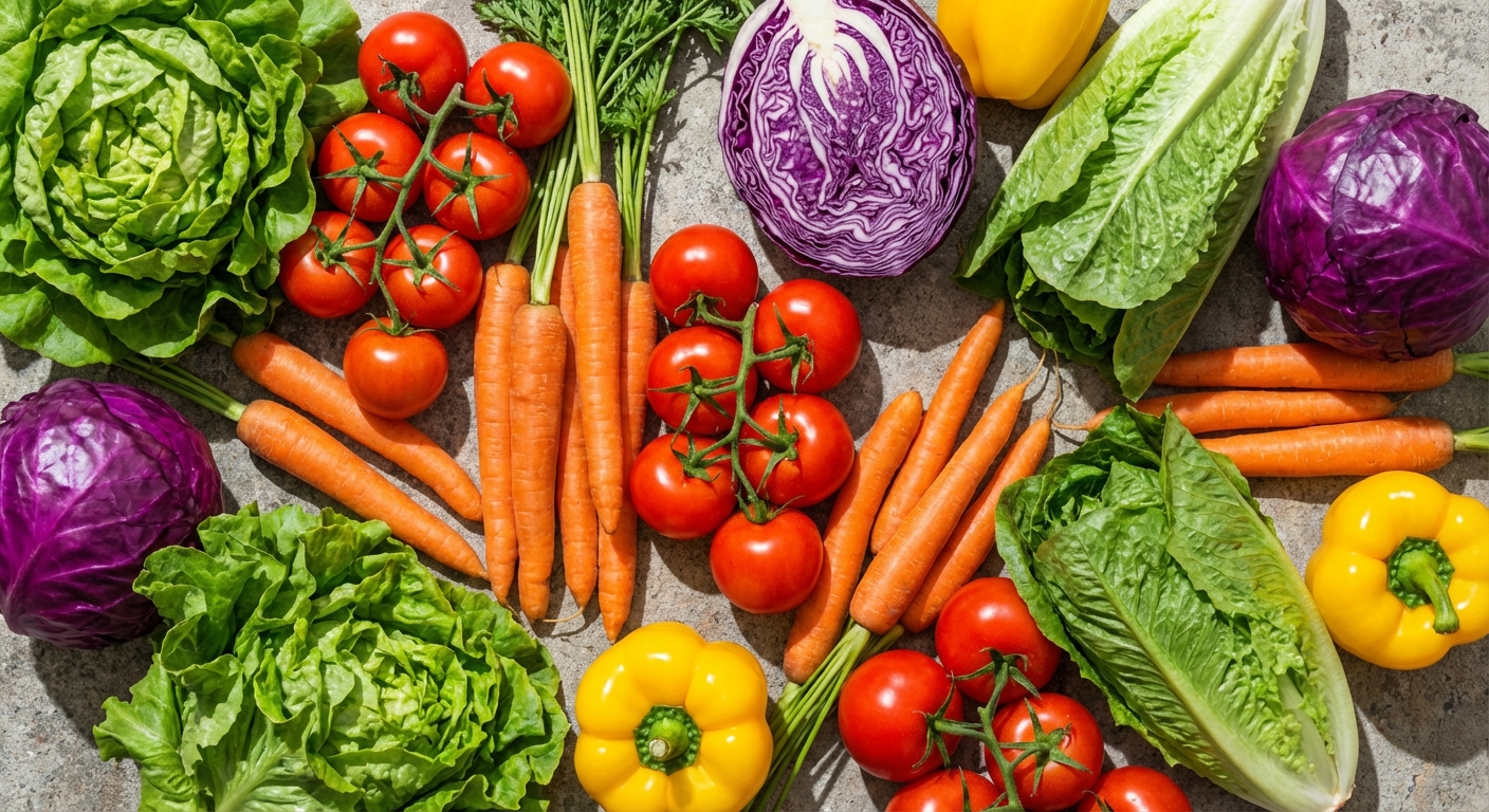 Frutas y verduras frescas de temporada